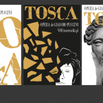 Agata Bandurska „Tosca” plakat typograficzny, graficzny, fotograficzny