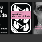 Johannes Utri „Nefarious: Merchant of Souls” plakat typograficzny, graficzny, fotograficzny