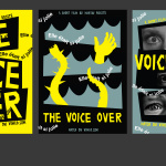 Zosia Kwiatkowska „The Voice Over” plakat typograficzny, graficzny, fotograficzny
