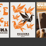Magdalena Pełka „Guaxuma” plakat typograficzny, graficzny, fotograficzny